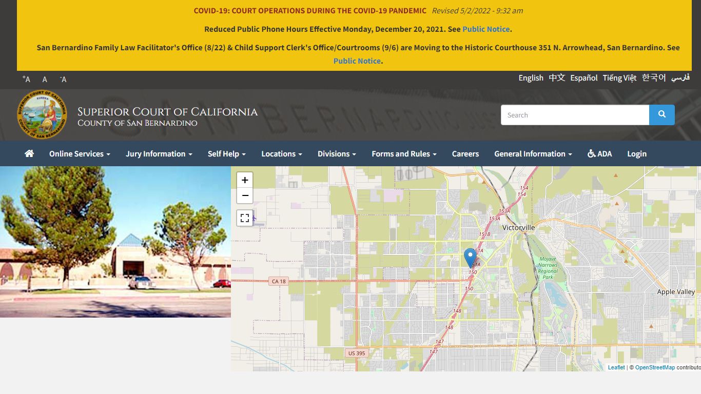 Victorville District | Superior Court of California